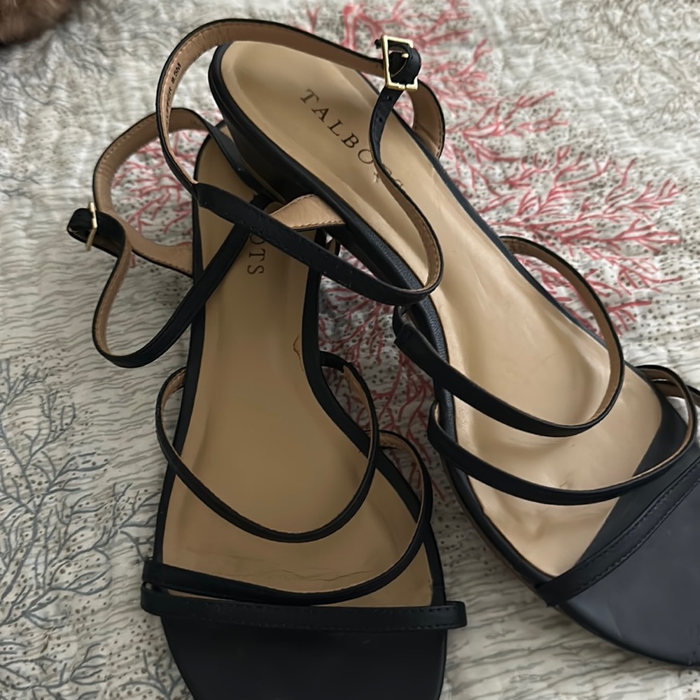 Talbots Navy Blue Sandals